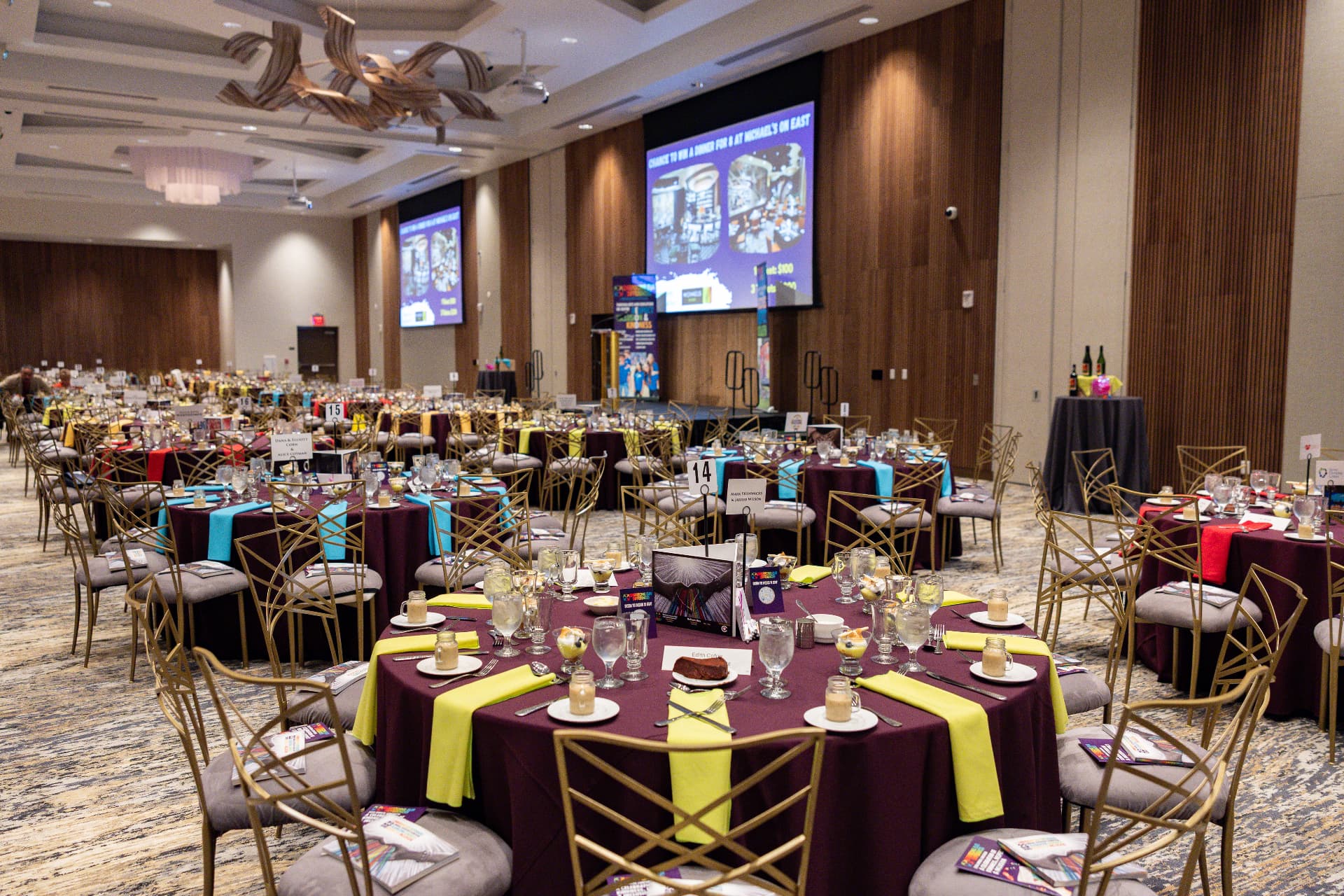 Fundraising luncheon ballroom planned by Kingsley Event Consulting